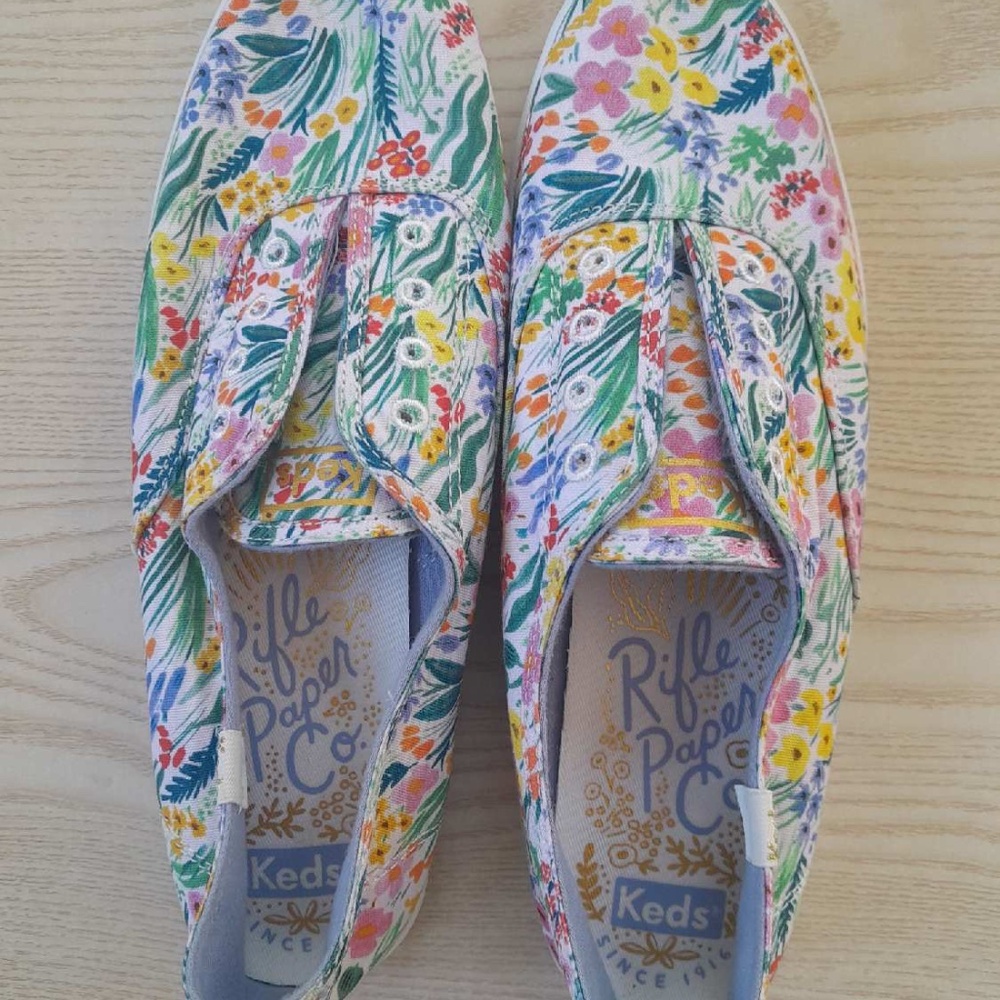 Rifle Paper Co slip ons